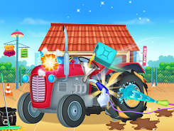 Truck wash games for boys スクリーンショット 1