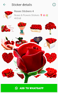 Roses Stickers for WhatsApp Captura de tela 1