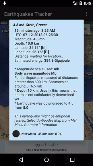 Earthquakes Tracker 스크린샷 3