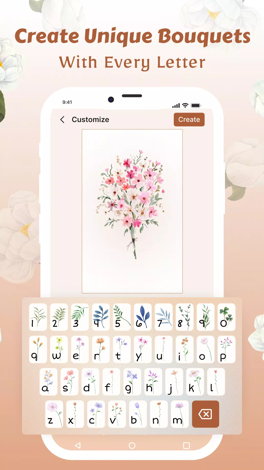 Flower Language Wallpaper DIY Capture d’écran 1