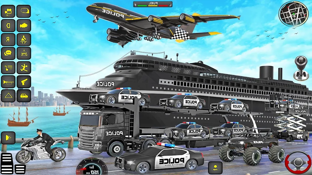 Police Truck Transport Game Ảnh chụp màn hình 1