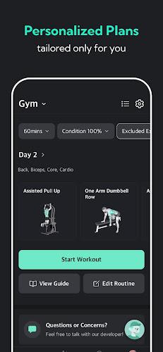 Planfit AI Gym Workout Plans Captura de pantalla 4