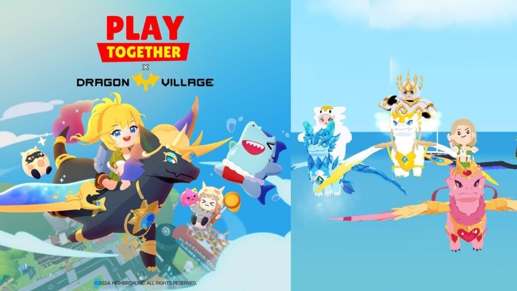 Sono Nuri, Jimon e Flying Dragons nel crossover Play Together x Dragon Village!