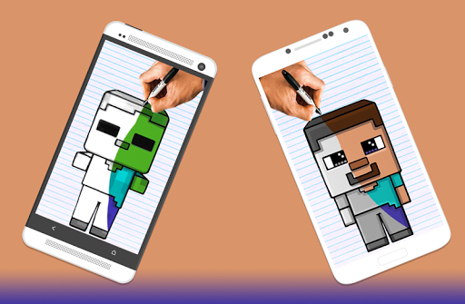 How to draw Minecraft Characters by Drawings Apps Tangkapan skrin 4