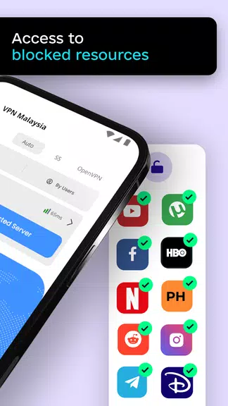 VPN Malaysia - Unlimited KL IP Capture d’écran 3
