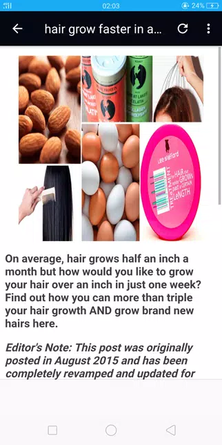 How to grow hair faster Captura de tela 1