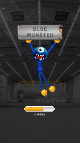 Blue Monster: Stretch Game Ekran Görüntüsü 1