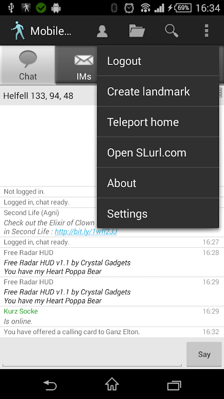 Mobile Grid Client Tangkapan skrin 1