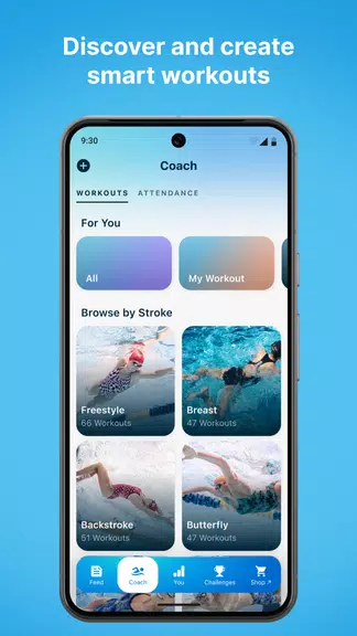 Swim.com: Workouts & Tracking Capture d’écran 3