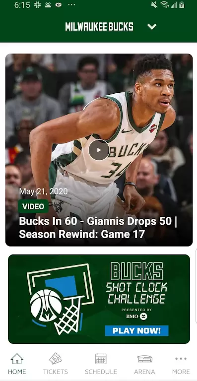 Bucks & Fiserv Forum App Captura de tela 1