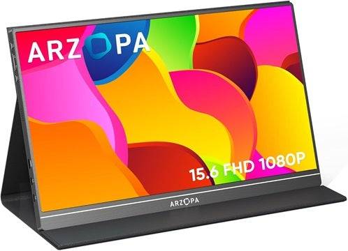 Monitores USB de Arzopa: 40% de descuento para interruptor, mazo de vapor