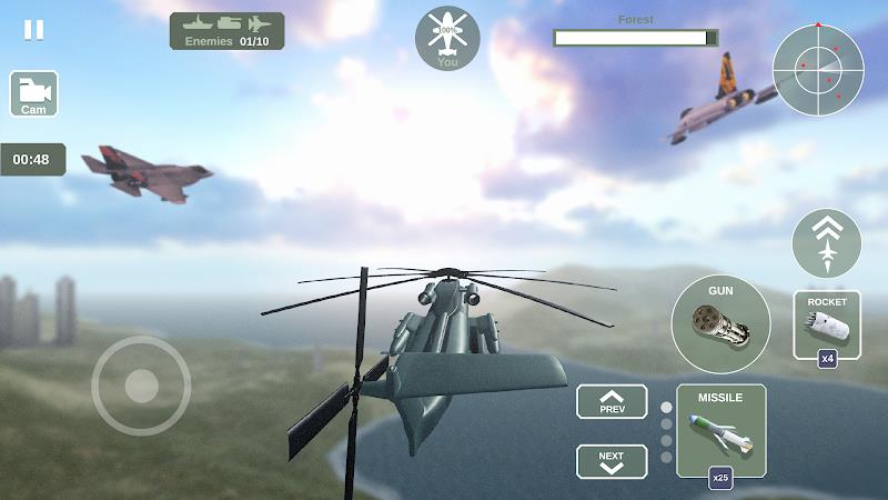 Helicopter Simulator: Warfare Ảnh chụp màn hình 3