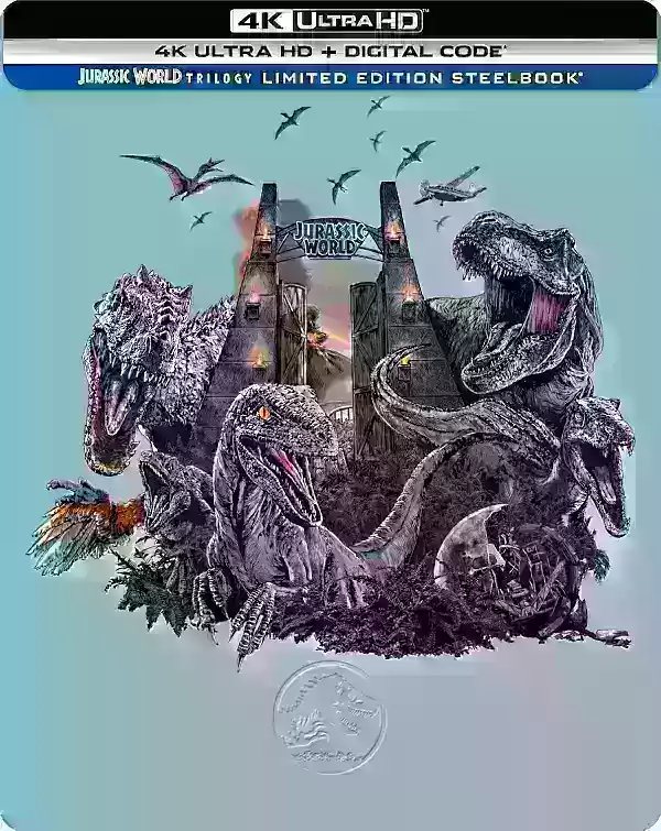 Jurassic World Trilogy Steelbook Cover