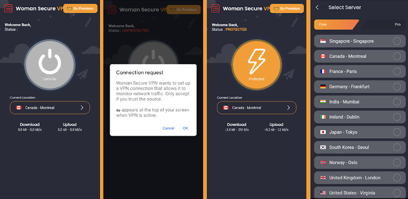 Woman Secure VPN應用截圖第3張