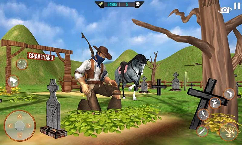 West Cowboy Shooting Games 3D Capture d’écran 4