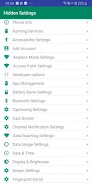 Hidden Settings ภาพหน้าจอ 1