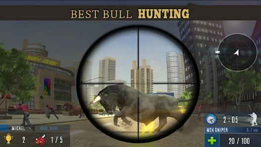 Angry Bull Attack Shooting Ảnh chụp màn hình 2