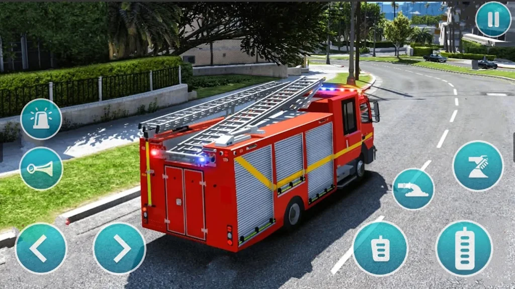 Emergency Police Fire Truck 3d Captura de tela 3