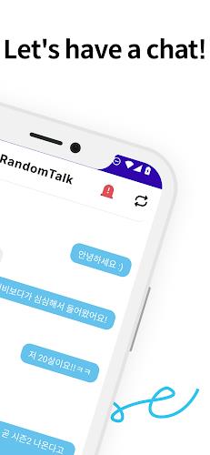 RandomTalk - Random Chat 스크린샷 1