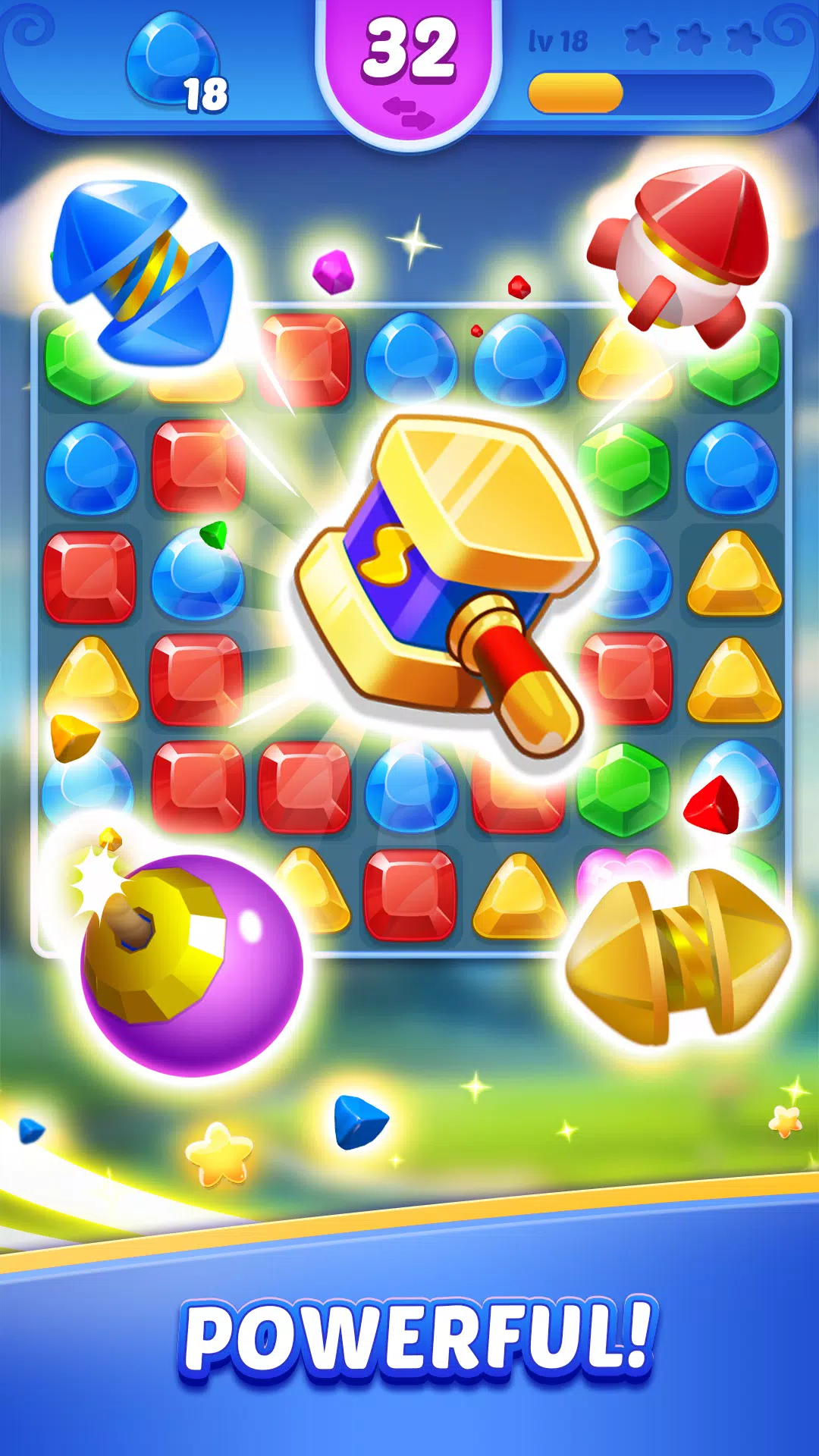 Jewel Blast Time - Match 3 Captura de pantalla 2