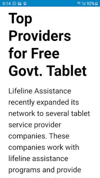 Free Government Tablets Zrzut ekranu 2