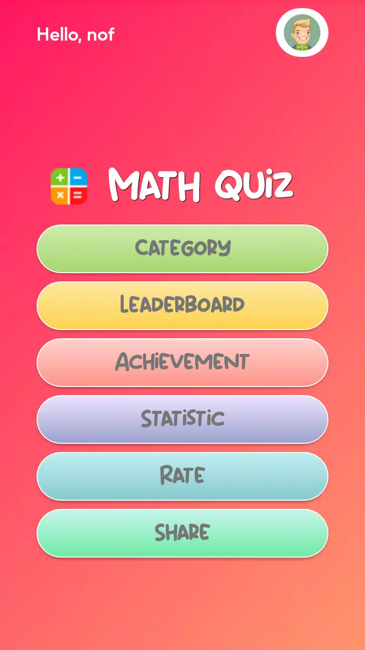 Math Quiz Captura de pantalla 1