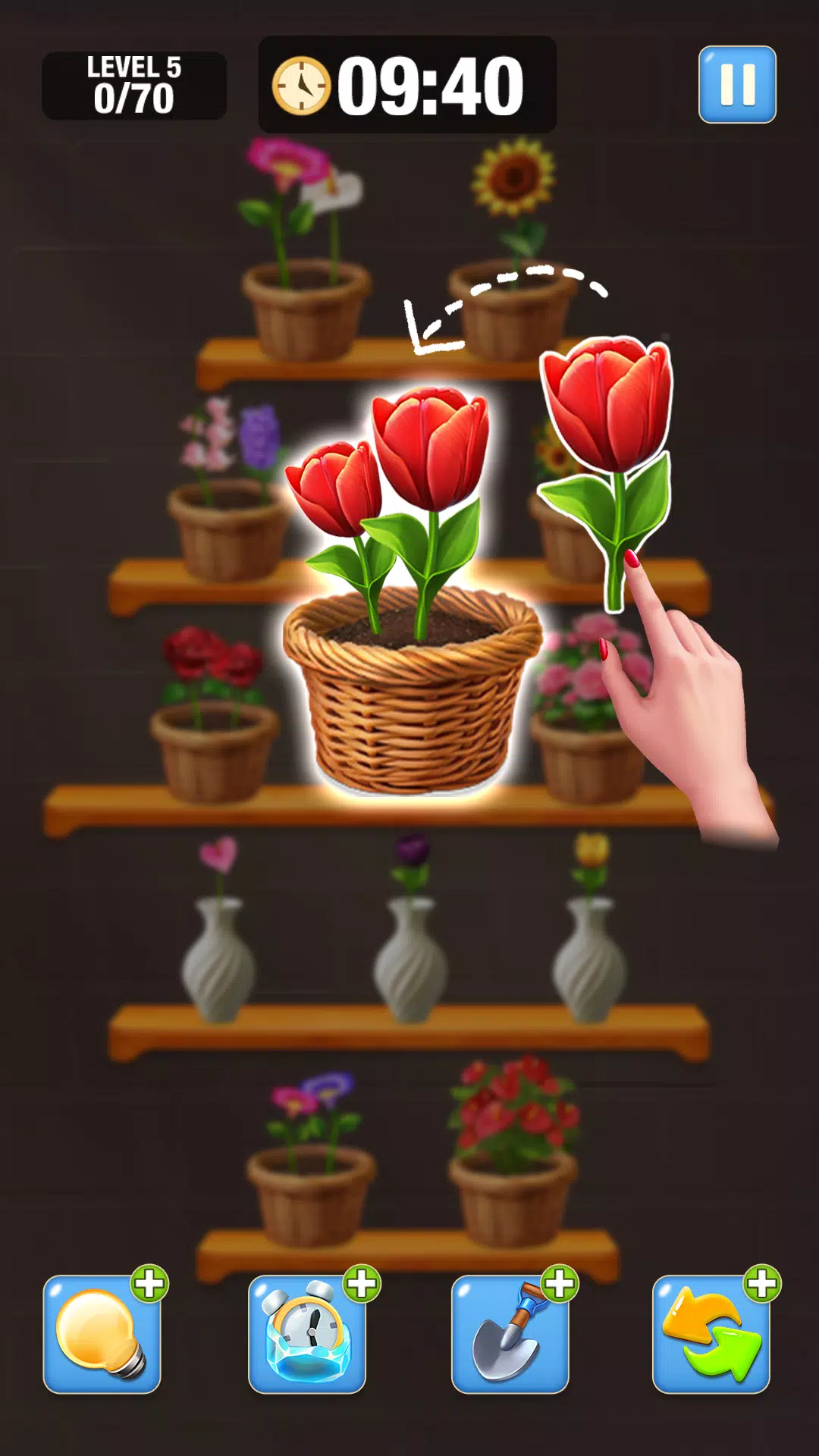 Blossom Match-Flower Sort Game Schermafbeelding 2