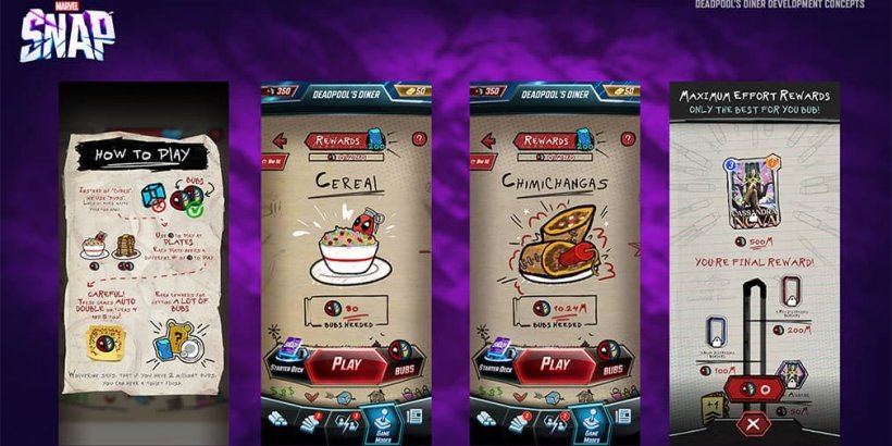 Marvel Snap'te Deadpool Diners modu