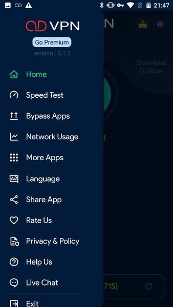 OD VPN ဖန်သားပြင်ဓာတ်ပုံ 2