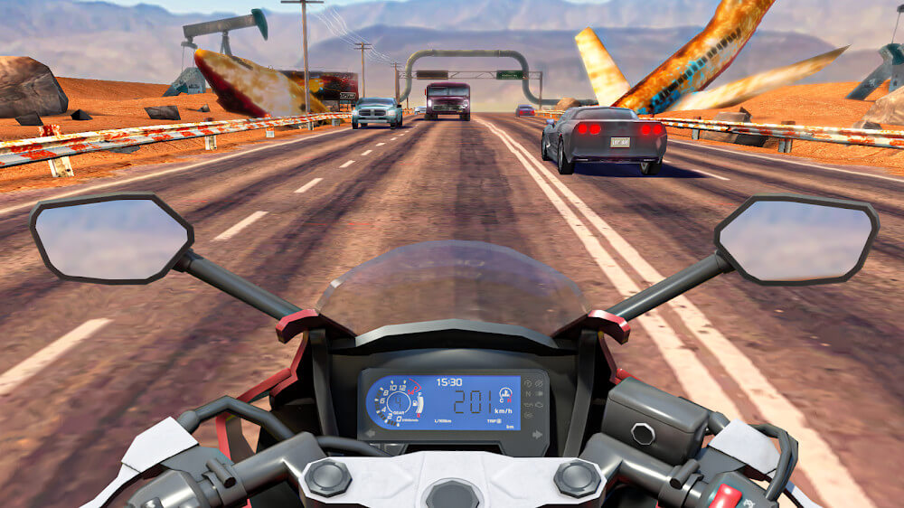 Moto Rider GO: Highway Traffic Mod स्क्रीनशॉट 1