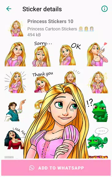 Princess Cartoon WAsticker应用截图第2张