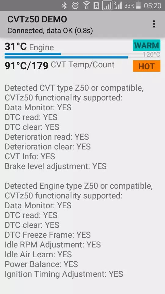 CVTz50 DEMO Screenshot 2