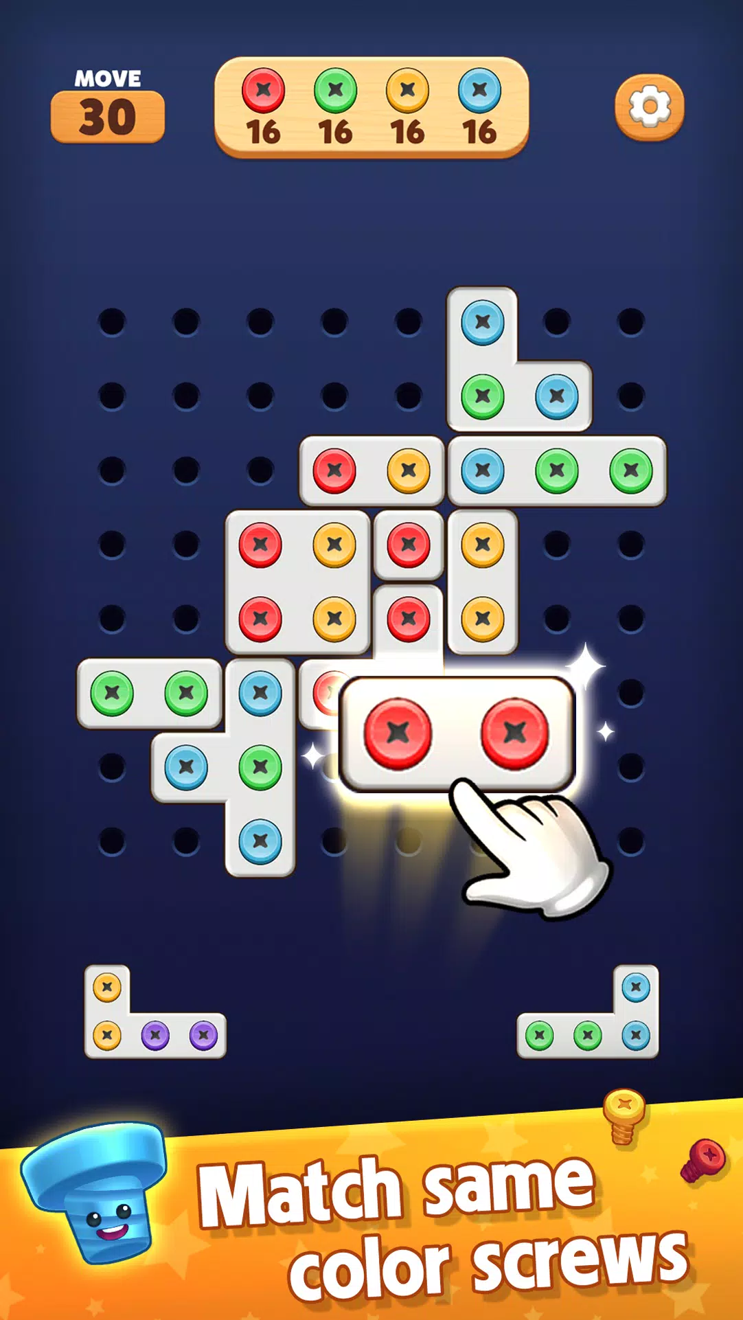 Screw Blast: Match The Bolts Tangkapan skrin 1