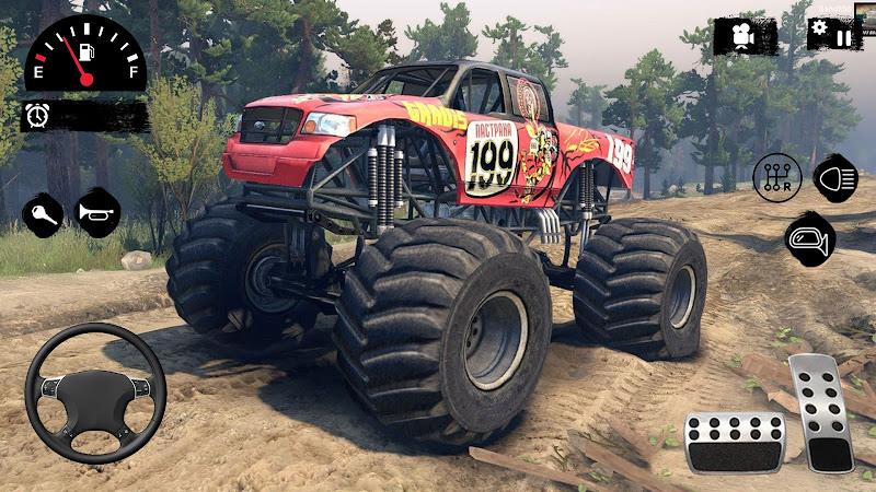 Hillock Monster Truck Driving Captura de pantalla 1