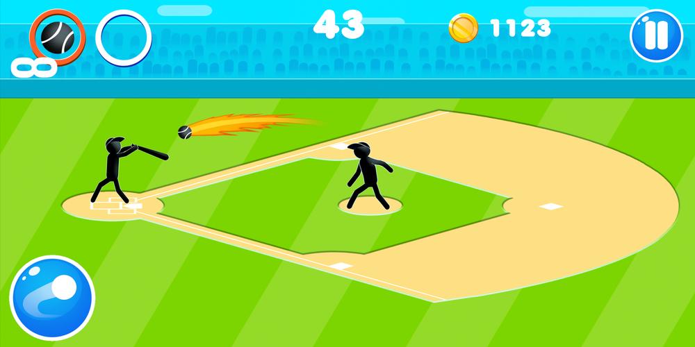 Stickman Baseball Ekran Görüntüsü 1