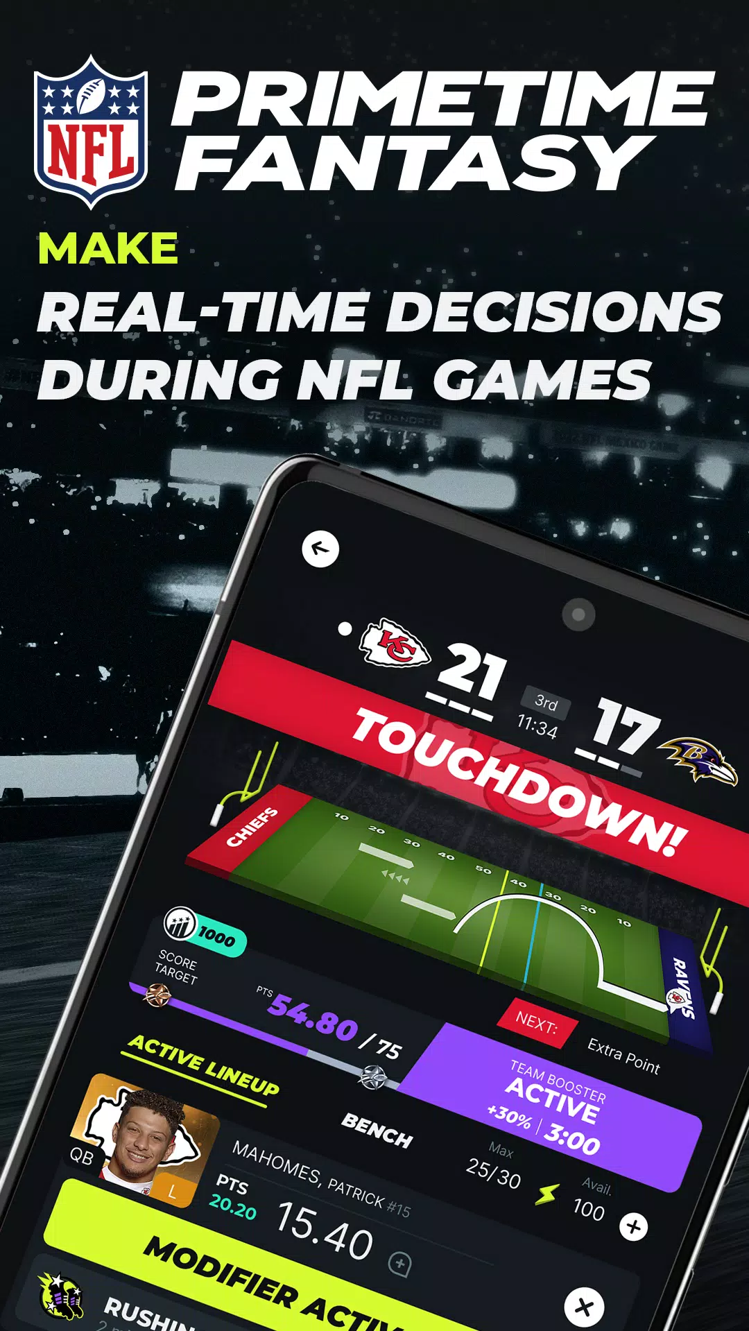 NFL Primetime Fantasy 스크린샷 1