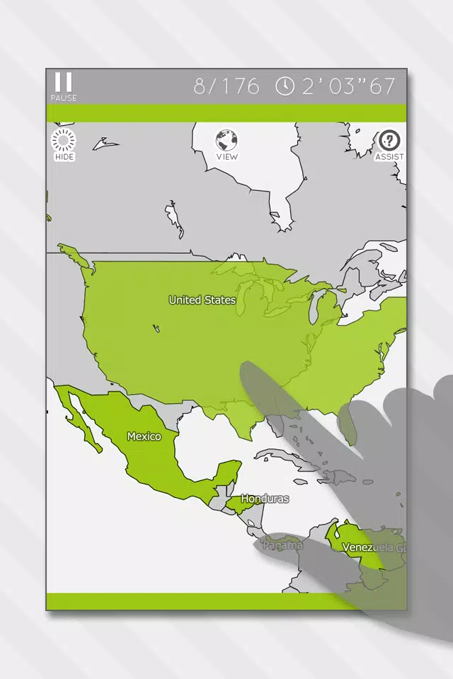 E. Learning World Map Puzzle Ekran Görüntüsü 1