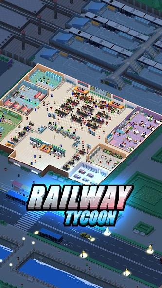 Railway Tycoon - Idle Game Mod Captura de pantalla 1