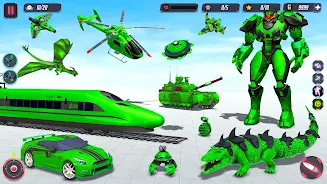 Animal Crocodile Robot Games Zrzut ekranu 1