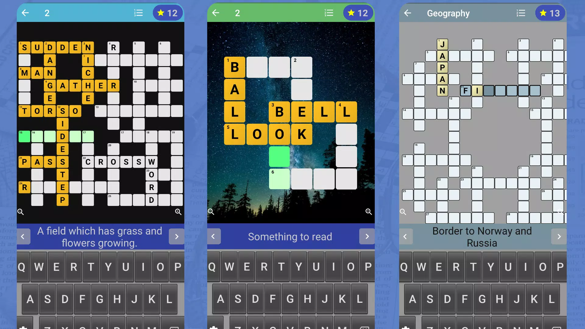 English Crossword puzzle Screenshot 1