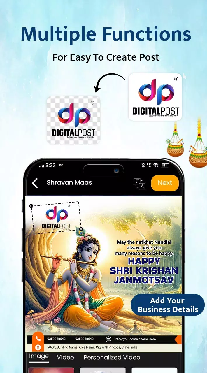 DigitalPost - Poster Maker App Скриншот 2