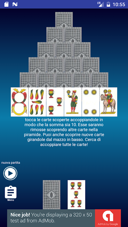 Solitario Piramide Скриншот 1