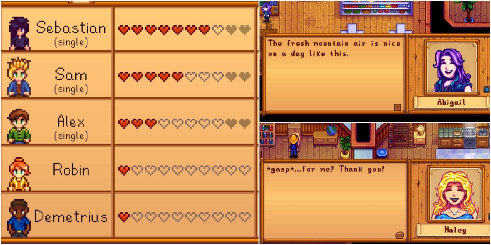 Stardewの友情：愛のメーターを分かりましょう