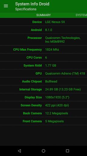 System Info Droid 스크린샷 1