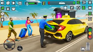 Taxi Driver Cab Car Driving 3D Скриншот 1