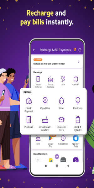 Schermata PhonePe UPI, Payment, Recharge 2