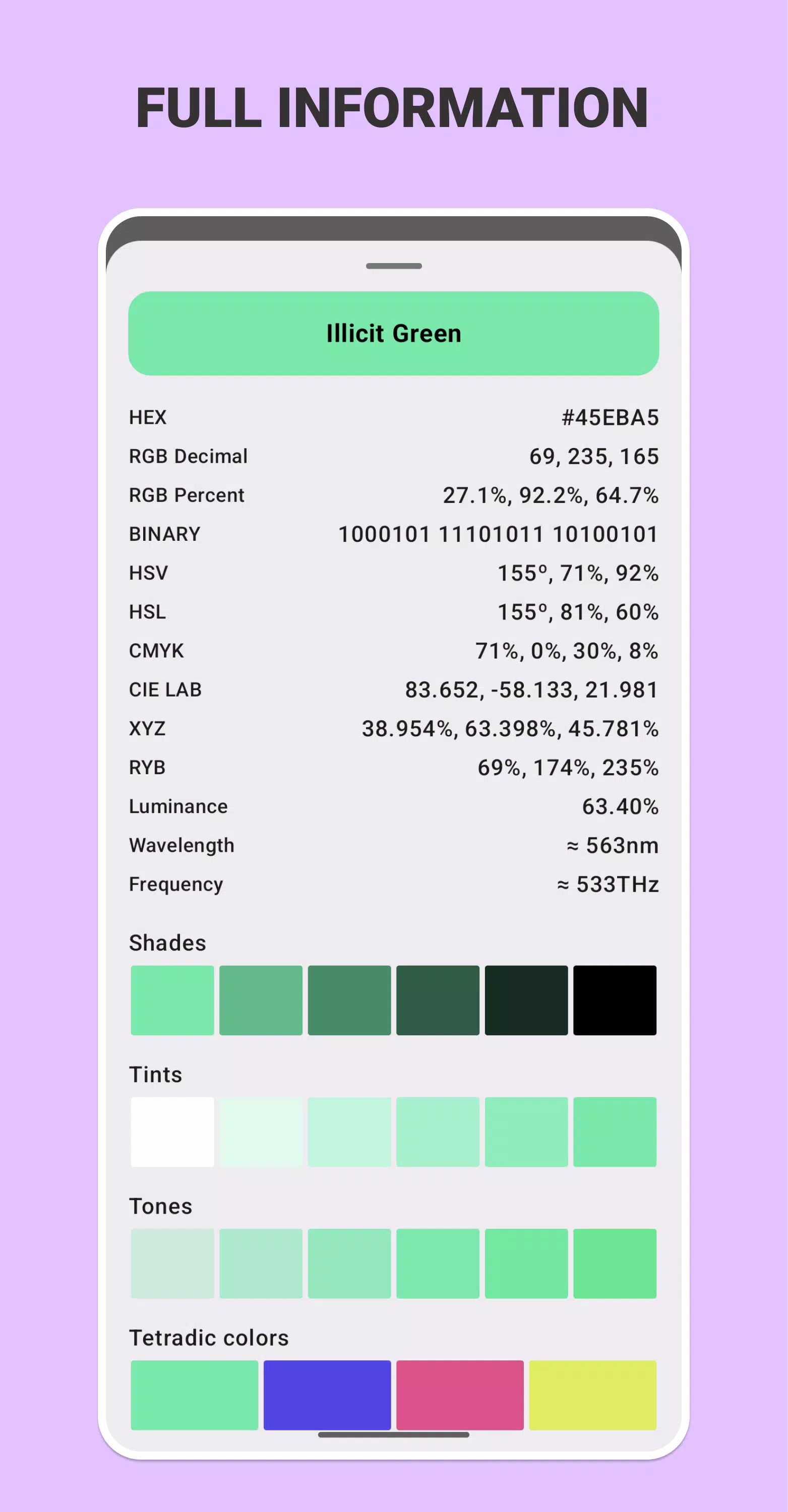 Color picker Capture d’écran 3
