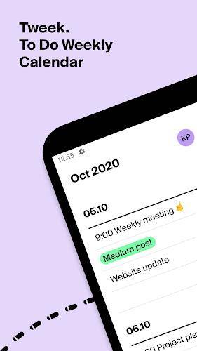 Tweek: Minimal To Do List স্ক্রিনশট 1