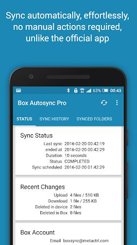 Autosync for Box - BoxSync Captura de tela 2