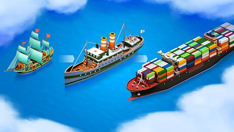 Sea Port: Cargo Boat Tycoon Schermafbeelding 2